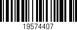 Código de barras (EAN, GTIN, SKU, ISBN): '19574407'