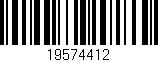 Código de barras (EAN, GTIN, SKU, ISBN): '19574412'