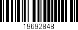 Código de barras (EAN, GTIN, SKU, ISBN): '19692848'