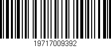 Código de barras (EAN, GTIN, SKU, ISBN): '19717009392'