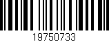 Código de barras (EAN, GTIN, SKU, ISBN): '19750733'