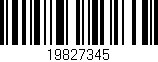 Código de barras (EAN, GTIN, SKU, ISBN): '19827345'