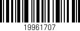 Código de barras (EAN, GTIN, SKU, ISBN): '19961707'