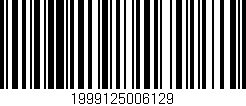 Código de barras (EAN, GTIN, SKU, ISBN): '1999125006129'