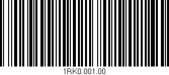 Código de barras (EAN, GTIN, SKU, ISBN): '1RK0.001.00'