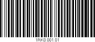 Código de barras (EAN, GTIN, SKU, ISBN): '1RK0.001.01'