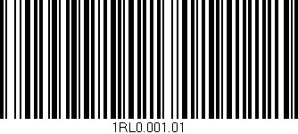 Código de barras (EAN, GTIN, SKU, ISBN): '1RL0.001.01'