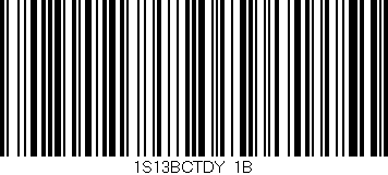 Código de barras (EAN, GTIN, SKU, ISBN): '1S13BCTDY/1B'