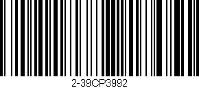 Código de barras (EAN, GTIN, SKU, ISBN): '2-39CP3992'