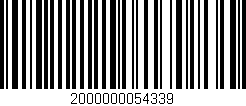 Código de barras (EAN, GTIN, SKU, ISBN): '2000000054339'