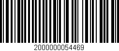 Código de barras (EAN, GTIN, SKU, ISBN): '2000000054469'