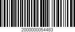 Código de barras (EAN, GTIN, SKU, ISBN): '2000000054483'