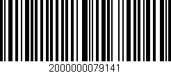 Código de barras (EAN, GTIN, SKU, ISBN): '2000000079141'