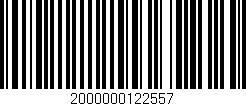 Código de barras (EAN, GTIN, SKU, ISBN): '2000000122557'