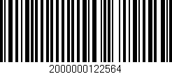 Código de barras (EAN, GTIN, SKU, ISBN): '2000000122564'