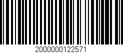 Código de barras (EAN, GTIN, SKU, ISBN): '2000000122571'