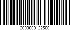 Código de barras (EAN, GTIN, SKU, ISBN): '2000000122588'