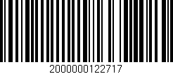 Código de barras (EAN, GTIN, SKU, ISBN): '2000000122717'