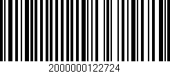 Código de barras (EAN, GTIN, SKU, ISBN): '2000000122724'