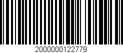 Código de barras (EAN, GTIN, SKU, ISBN): '2000000122779'