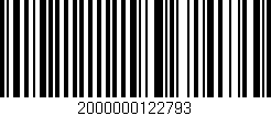 Código de barras (EAN, GTIN, SKU, ISBN): '2000000122793'
