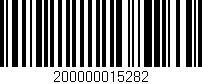 Código de barras (EAN, GTIN, SKU, ISBN): '200000015282'