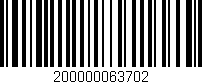 Código de barras (EAN, GTIN, SKU, ISBN): '200000063702'