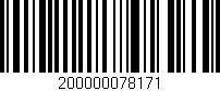 Código de barras (EAN, GTIN, SKU, ISBN): '200000078171'