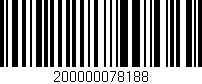 Código de barras (EAN, GTIN, SKU, ISBN): '200000078188'