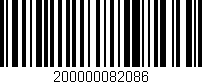 Código de barras (EAN, GTIN, SKU, ISBN): '200000082086'