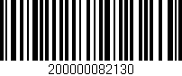 Código de barras (EAN, GTIN, SKU, ISBN): '200000082130'