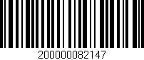 Código de barras (EAN, GTIN, SKU, ISBN): '200000082147'