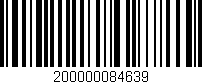 Código de barras (EAN, GTIN, SKU, ISBN): '200000084639'