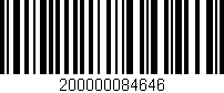 Código de barras (EAN, GTIN, SKU, ISBN): '200000084646'