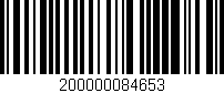 Código de barras (EAN, GTIN, SKU, ISBN): '200000084653'