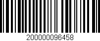 Código de barras (EAN, GTIN, SKU, ISBN): '200000096458'