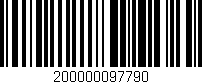 Código de barras (EAN, GTIN, SKU, ISBN): '200000097790'