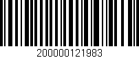 Código de barras (EAN, GTIN, SKU, ISBN): '200000121983'