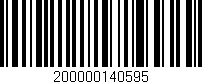 Código de barras (EAN, GTIN, SKU, ISBN): '200000140595'