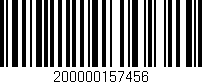 Código de barras (EAN, GTIN, SKU, ISBN): '200000157456'