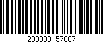 Código de barras (EAN, GTIN, SKU, ISBN): '200000157807'