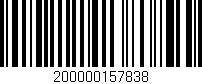 Código de barras (EAN, GTIN, SKU, ISBN): '200000157838'