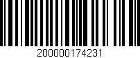 Código de barras (EAN, GTIN, SKU, ISBN): '200000174231'