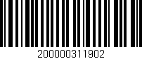 Código de barras (EAN, GTIN, SKU, ISBN): '200000311902'
