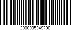 Código de barras (EAN, GTIN, SKU, ISBN): '2000005049798'