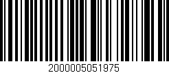 Código de barras (EAN, GTIN, SKU, ISBN): '2000005051975'