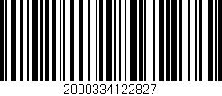 Código de barras (EAN, GTIN, SKU, ISBN): '2000334122827'