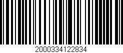 Código de barras (EAN, GTIN, SKU, ISBN): '2000334122834'
