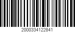 Código de barras (EAN, GTIN, SKU, ISBN): '2000334122841'