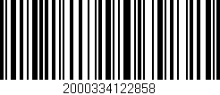 Código de barras (EAN, GTIN, SKU, ISBN): '2000334122858'